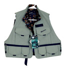 NWT Simms Women's XL Gray Teflon Nylon USA Made Fishing Tackle Vest