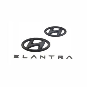 For Hyundai Elantra 2021~2023 Black Front Rear Logo Emblem Badge Trim 9X