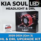 2020-2024 KIA Soul LED Headlight (HL) & Daytime Running Light (DRL) Upgrade Kit (For: 2023 Kia Soul S Hatchback 4-Door 2.0L)