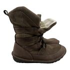 Sorel Boots Women's Size 7.5 Kaya Winter Snow Brown Waterproof Faux Fur Suede