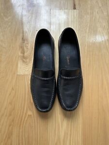 Allen Edmonds Super Sport Men's Driving Loafer Shoes Size 9.5 D Black Leather