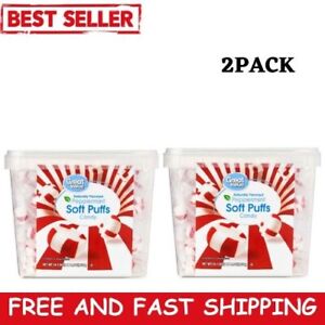 2pk Great Value Peppermint Soft Puffs Candy, 34.5 oz., Each Pack