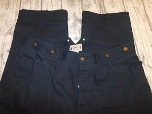 CLASSIC OLD WEST STYLES 44 PANTS USA ADJUSTABLE BUCKLE BARE BACK V NOTCH CANVAS