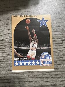 1990 NBA Hoops Michael Jordan 5 RARE Miscut Card!