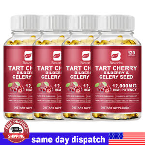 Organic Tart Cherry 12000mg 10:1 Extract Equivalent, 120 Vegetarian Capsules