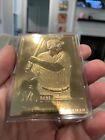 Babe Ruth 22k Gold Plated Card #30 Mint Condition Factory Sealed Danbury Mint