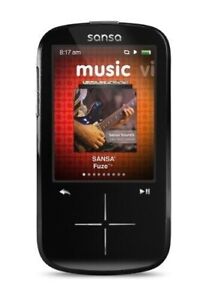 SanDisk Sansa Fuze + Black 4 GB MP3 Media Player Digital LCD FM radio SD Slot