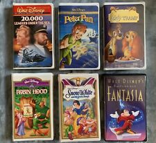 Disney VHS Original Tapes UNEDITED 14 Movie LOT- Tested and Working Condition