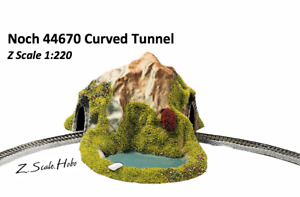 NOCH 44670 Z (1:220) Single Track Curved Tunnel Scenery w/Pond NEW *USA $0 SHIP