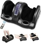TERELAX Foot and Calf Massager Machine with Remote - Black