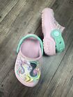 Crocs Iconic Comfort Little Girls Shoes Unicorn Pink Size 6 C LN