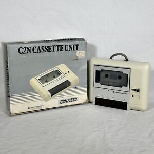 Vintage Commodore Computer C2N Datasette Unit w/ Original Box Cassette NICE LOOK