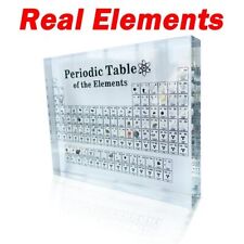 Periodic Table of Elements Table Display Chemistry Real Elements Chart For study