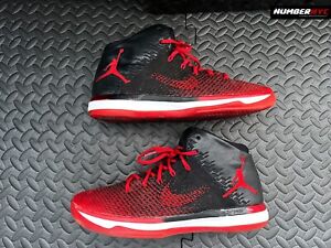 Air Jordan 31 XXXI Banned Bred 845037-001 Men Size 11.5 Black Red w/ Box