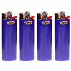 Lot of 4 Bic Blue Classic Full Size Lighters New by BIC