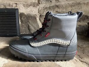 Vans Standard Mid Snow MTE Grey/Black Winter Waterproof Boots Men Size 11.5 New