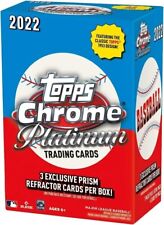 2022 Topps Chrome Platinum Baseball Blaster Box 3 Prism Refractors Sealed