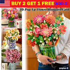 Mother's Day Gift -3D Up Flower Bouquet 3D Pop Up Flower Greeting Cards US