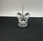 Swarovski Silver Crystal Large Mouse Figurine, w/ Silver Whiskers / Tail