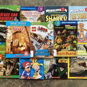 New Listing11 Book Lot! Step Into Reading! I Can Read! Level 2 & 3 Readers. Lego, Pokémon