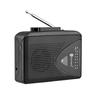 Portable Cassette Player FM/AM Radio Stereo Tape Player Adjustable Volume U7N1