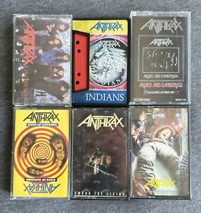 Vintage Anthrax Cassette Tapes Euphoria Among The Living Megaforce 80s Metal