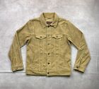 Abercrombie & Fitch Corduroy Trucker Jacket Men's Small Beige Cotton Button Down