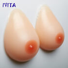 IVITA Realistic Silicone Breast Forms Teardrop A Cup Fake Boobs Crossdresser