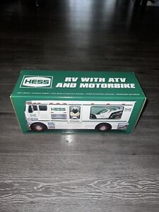 Hess 2018 Toy Truck - RV with ATV and Motorbike  Lights Loading Ramp New Other