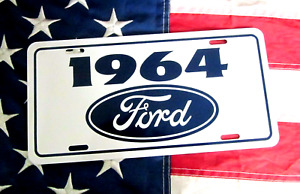 1964 Ford license Plate tag Falcon Fairlane Mustang  gt Thunderbird Ranchero 64