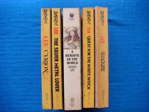 Tanith Lee Vintage Paperback Lot 5 Anackire, Cyrion, Heroine of the World + More