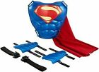 DC Justice League Superman Hero-Ready Costume MASK CAPE CHEST GAUNTLETS Mattel