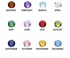 4mm or 5mm Round Birthstone Charm for Floating Glass Living Memory Locket