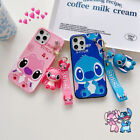 Cute Stitch Keychain Strap Pendant Case Cover for iPhone 11 12 13 14 15 Pro Max