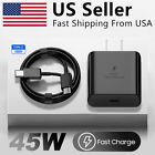 ⚡45W Type USB C Super Fast Wall Charger+6ft Cable For Samsung Galaxy S22 S23 S21