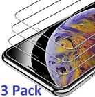 3-Pack For iPhone 15 14 13 12 11 X XS XR Max Pro Tempered GLASS Screen Protector