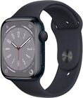 Apple Watch Series 8 (GPS) 45MM Midnight Aluminum Case Black Sport Band