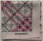 Women's Burberry Handkerchief Pink Vintage Check Bandana Square  20
