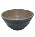New ListingVtg Studio Pottery Glazed Footed Bowl Turquoise Stripe Brown Bowl 6” Diameter
