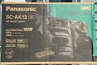 Panasonic SC AK-12 Vintage 100W Bookshelf CD/dual Cassette/Tuner 2001 - NEW!