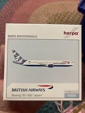 Herpa Miniaturemodelle British Airways Boeing 767-300 “Japan” 1:500