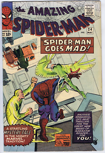 Amazing Spider-Man #24 Marvel 1965 '' Spider-Man Goes Mad !'' Steve DITKO C/Art
