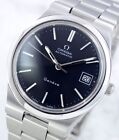 OMEGA GENEVE AUTOMATIC 1660173 CAL1012 DATE BLACK DIAL MEN'S WATCH