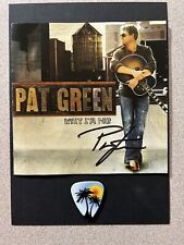 Pat Green Signed (not a print) CD Cover + Pick