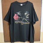 Vintage Wild Breed T-shirt XL Biker 3D Emblem Rose Black Cat Panther