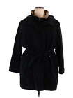 Basic Editions Women Black Coat 2X Plus