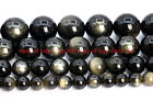 Natural Golden Sheen Obsidian Grade AAA Round Gemstone Loose Beads 6/8/10-20MM