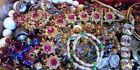 Vintage Now Jewelry Lot 5 Pc Mix ALL WEAR NO Junk Necklace Brooch Resell Gift