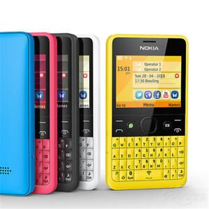 Original Nokia Asha 210 GSM Unlocked QWERTY Keyboard Wifi Dual SIM Cell Phone