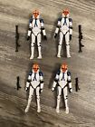 Star Wars Vintage Collection 332nd Ahsoka Clone Trooper Action Figure Lot of 4
